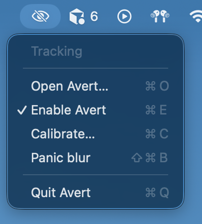 Menu bar
